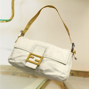 FENDI canvas baguette